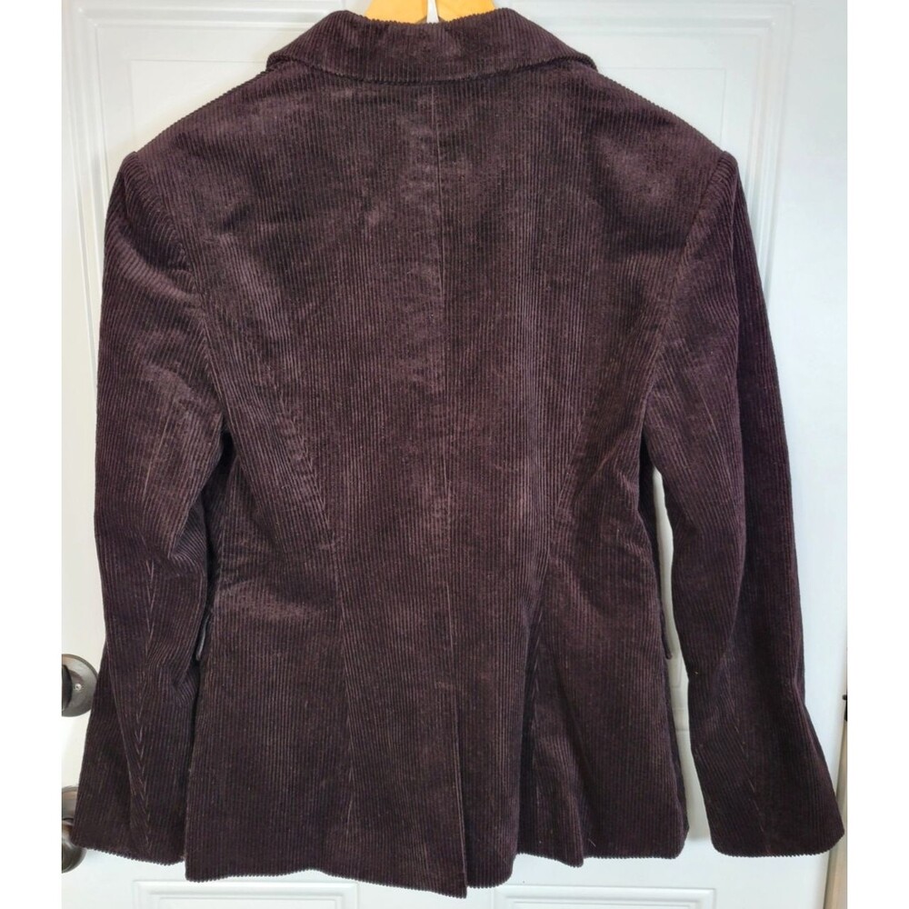 Commense Womens Brown Corduroy Blazer Jacket Size L Academia Preppy - Picture 9 of 9